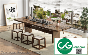 Tea Room 65 3D Model